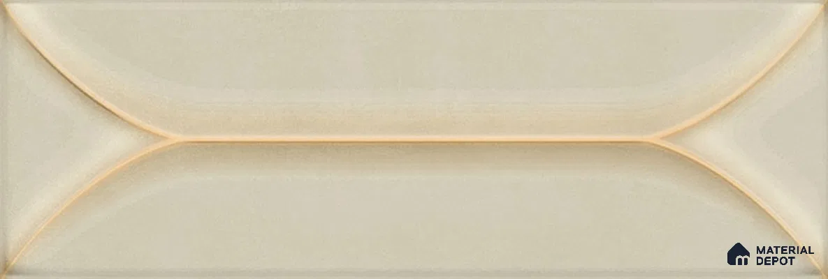 Subway Wall Tile TL 06429 C Mariner Honey Highlighter 12 x 4 inch Ceramic Glossy Finish - 8 mm  | Suitable for Accent / Feature Walls, Bathroom, Kitchen Wall & Backsplashes (Sample)